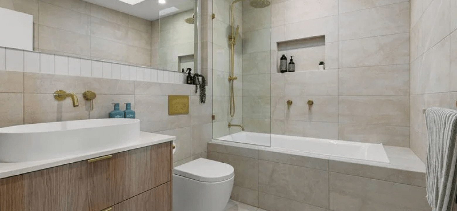 Brisbane bathroom renovated using popular design trends and features